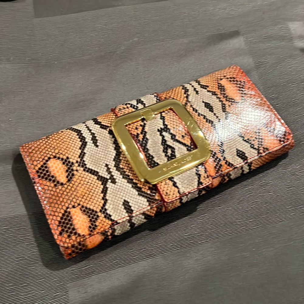 Michael Kors Natural Python Clutch. NWOT